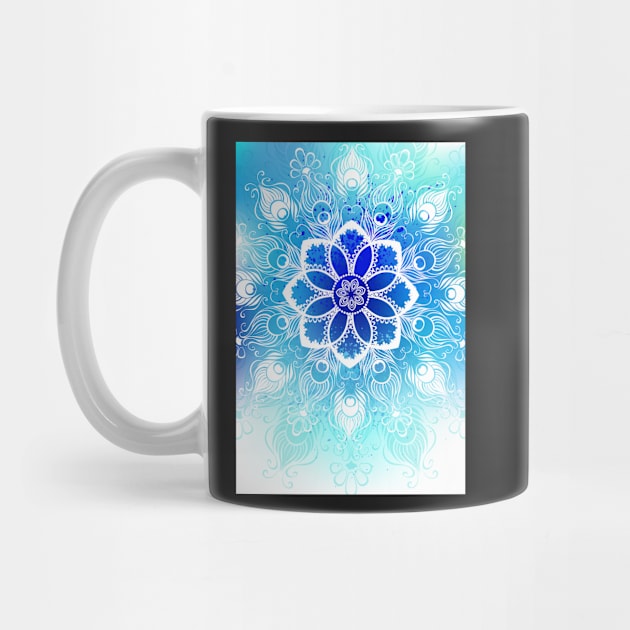 Design with White Mandala by Blackmoon9